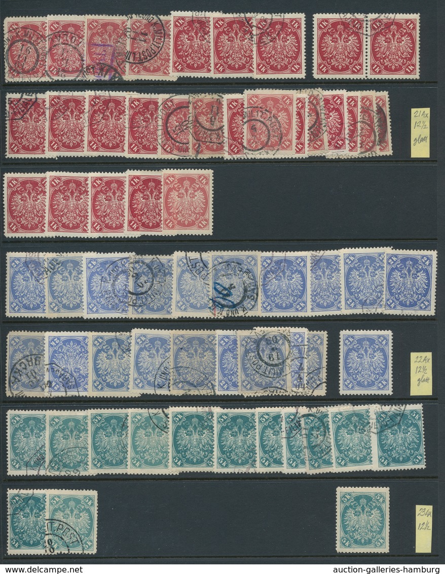 Bosnien und Herzegowina (Österreich 1879/1918): 1879-1918, massive hoard stock of duplicates from Bo