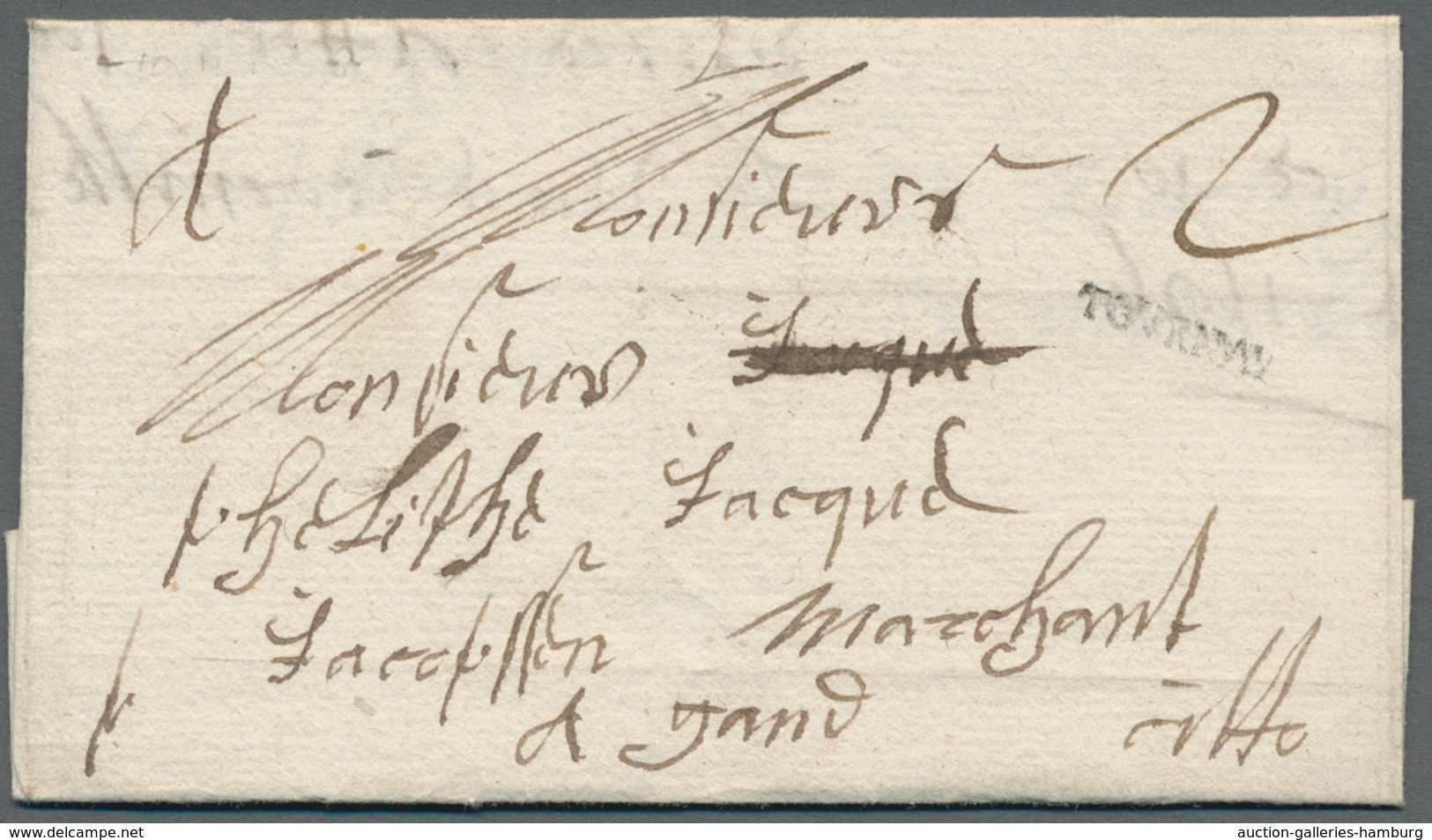 Frankreich - Vorphilatelie: 1696-1860, Interessante Sammlung Von Etwa 110 Vorphilabriefen In Einem A - 1701-1800: Voorlopers XVIII