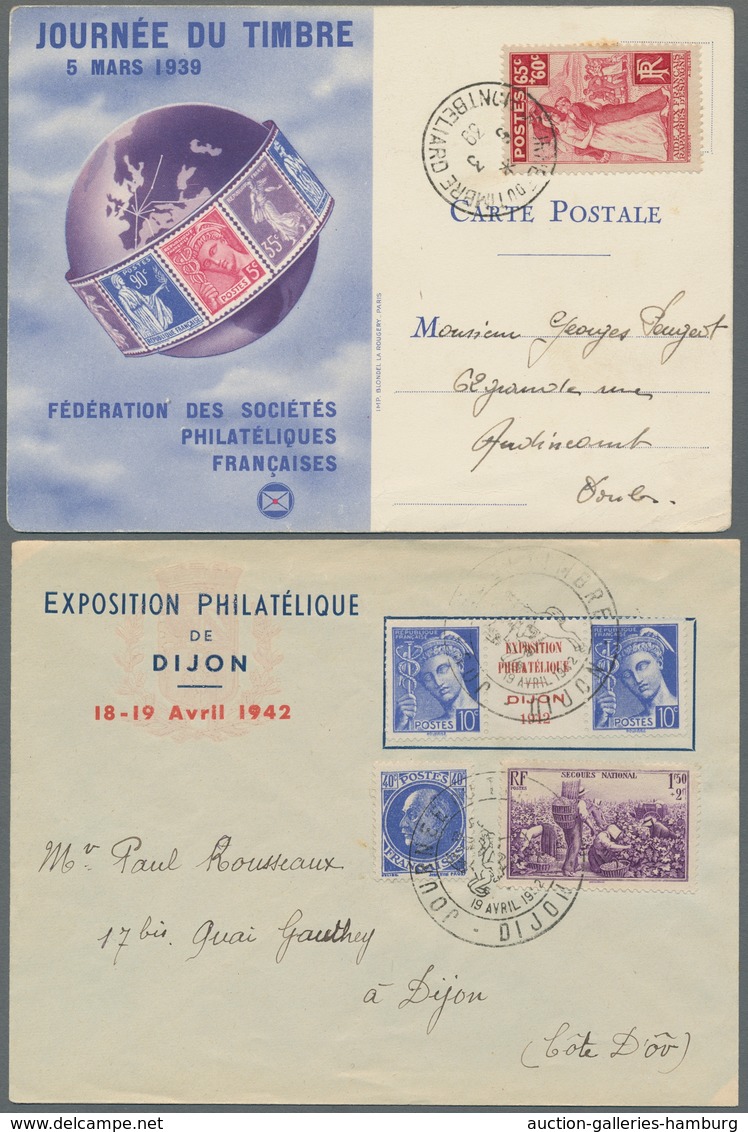 Frankreich: 1939-2005, Sammlung Von 110 FDC Und Maximumkarten In Einem Album Mit U.a. Einigen Besser - Other & Unclassified