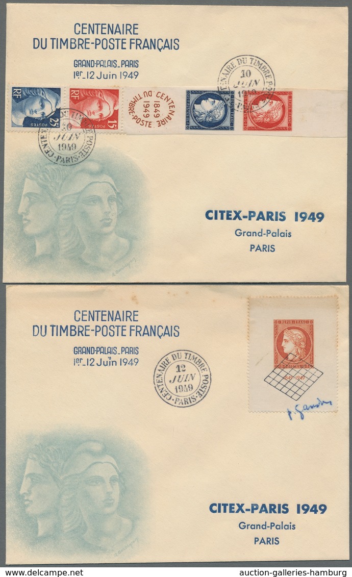 Frankreich: 1939-2005, Sammlung Von 110 FDC Und Maximumkarten In Einem Album Mit U.a. Einigen Besser - Otros & Sin Clasificación