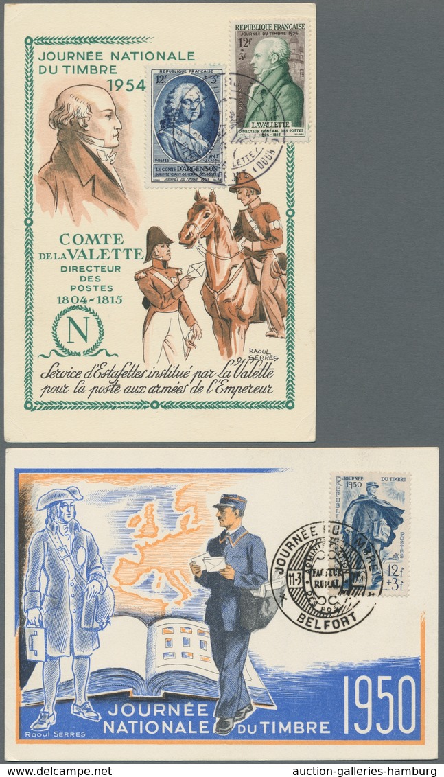 Frankreich: 1939-2005, Sammlung Von 110 FDC Und Maximumkarten In Einem Album Mit U.a. Einigen Besser - Other & Unclassified