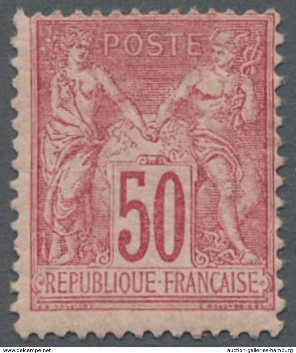 Frankreich: 1849-1959, Sammlung im Leuchtturm-Vordruckalbum mit u.a. einem besseren Klassikteil mit