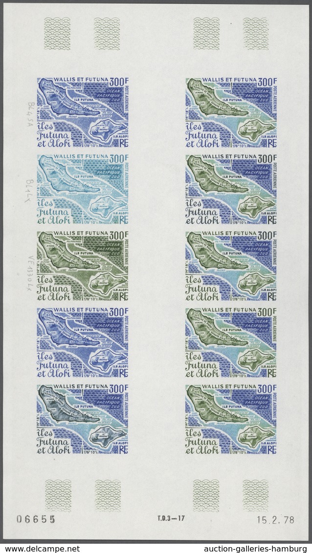 Frankreich: 1961/1979, France And Area, IMPERFORATE COLOUR PROOFS, MNH Assortment Of 33 Complete She - Sonstige & Ohne Zuordnung