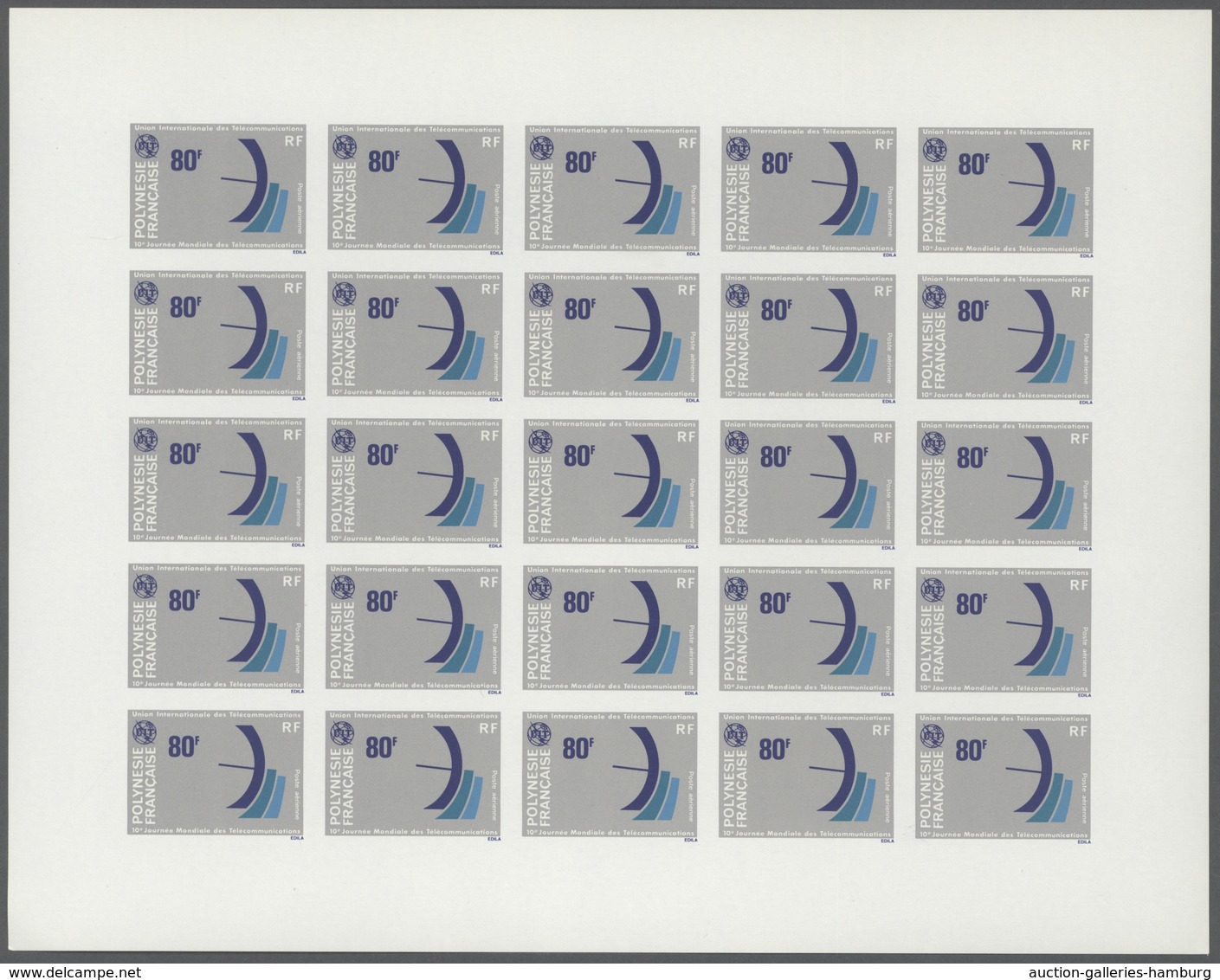 Frankreich: 1961/1979, France and area, IMPERFORATE COLOUR PROOFS, MNH assortment of 33 complete she