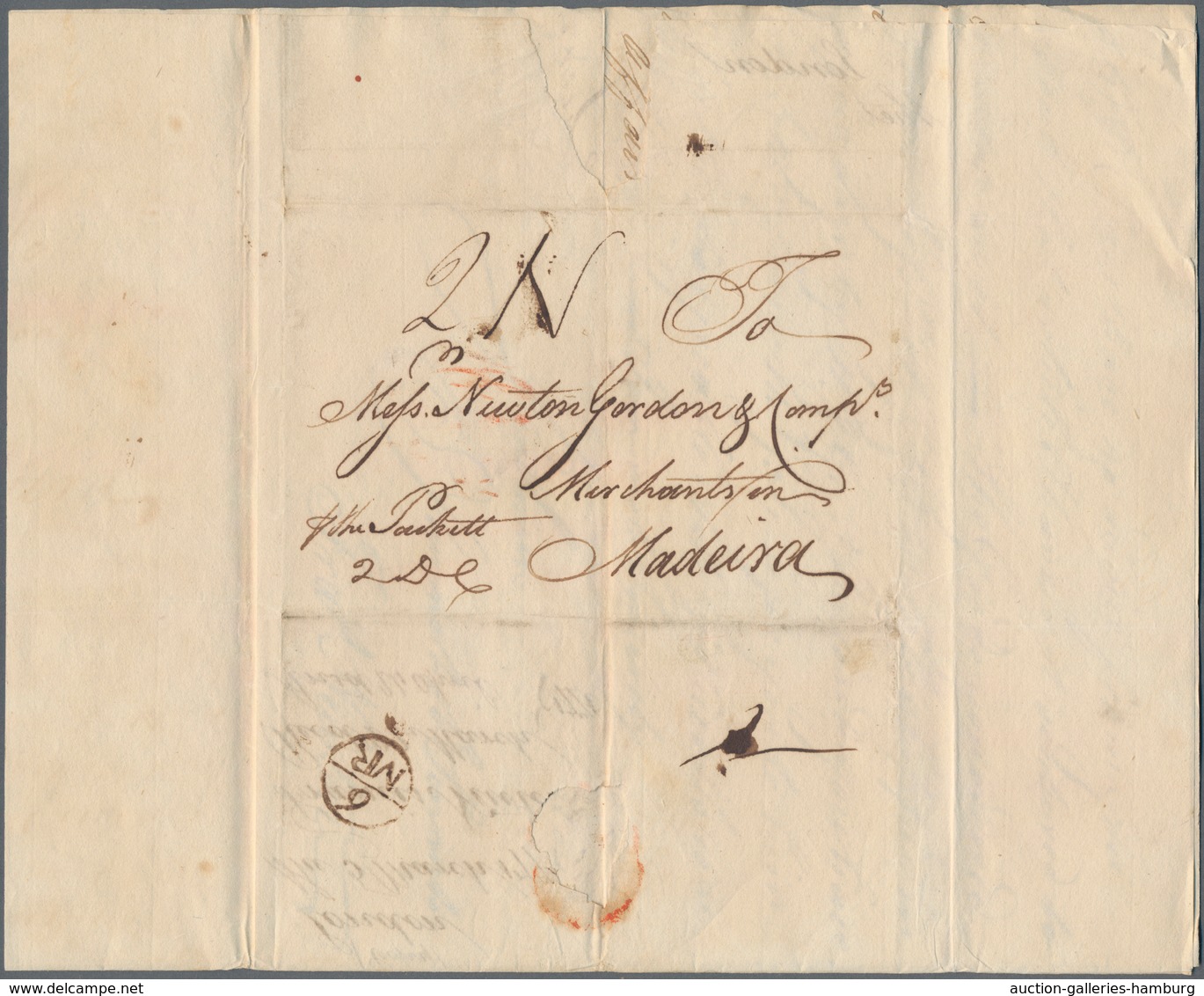 Großbritannien - Vorphilatelie: 1766/1787 (Ca.), Lot Of Apprx. 90 Letters To Madeira, Some With Bish - ...-1840 Voorlopers