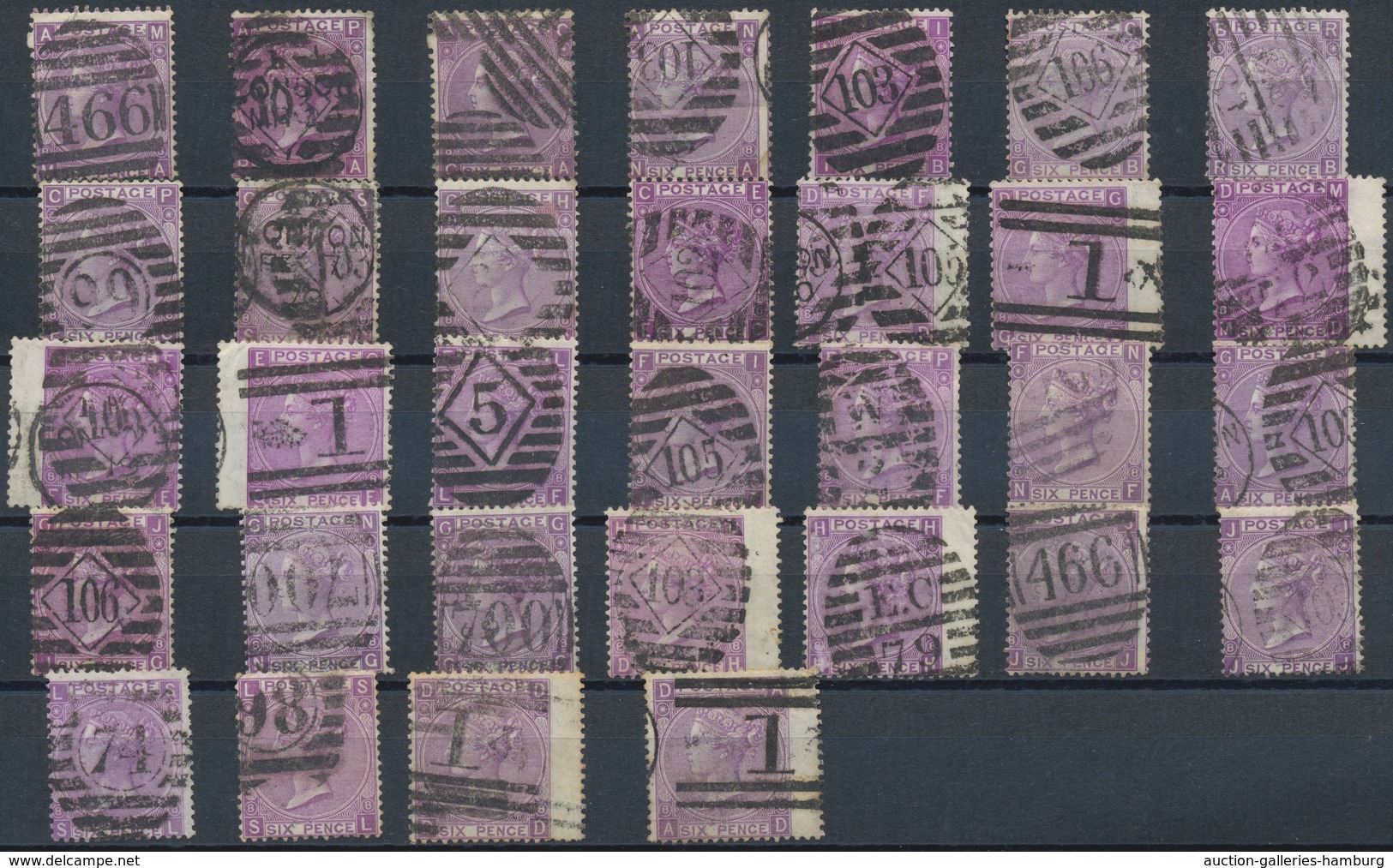 Großbritannien: 1841/1910 (ca.), Used And Mint Accumulation On Stockcards With Plenty Of Material, B - Briefe U. Dokumente