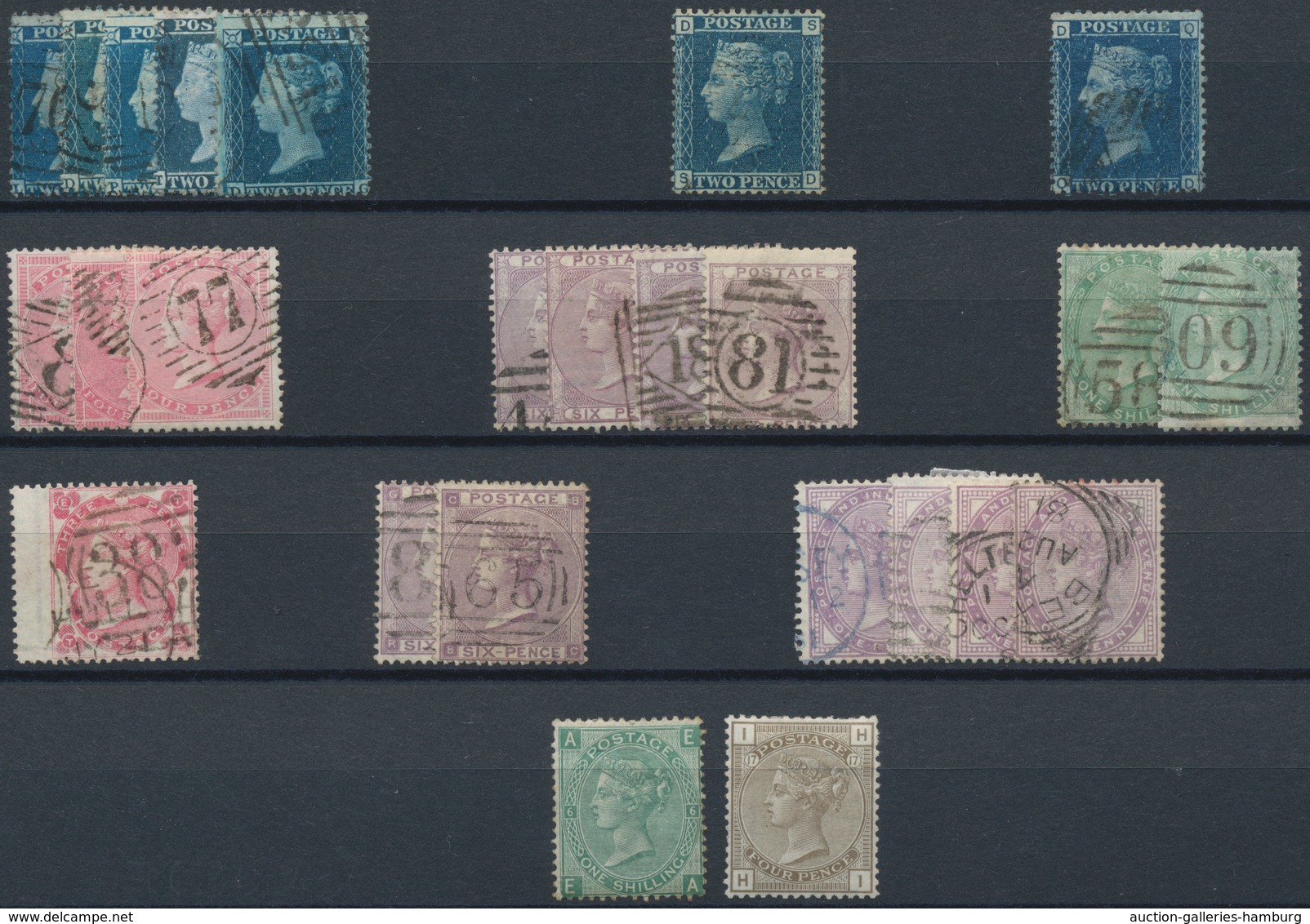 Großbritannien: 1841/1910 (ca.), Used And Mint Accumulation On Stockcards With Plenty Of Material, B - Cartas & Documentos