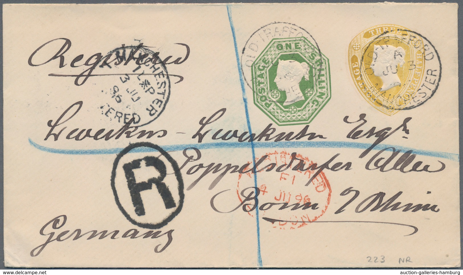 Großbritannien - Privatganzsachen: 1894/1910 20 Different Used Postal Stationery Envelopes With Two - Autres & Non Classés