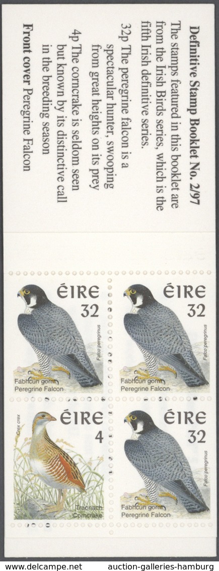 Irland: 1997/1998, 161 Booklets Of 11 Different Types (prestige Booklets And With The "Birds" Defini - Cartas & Documentos