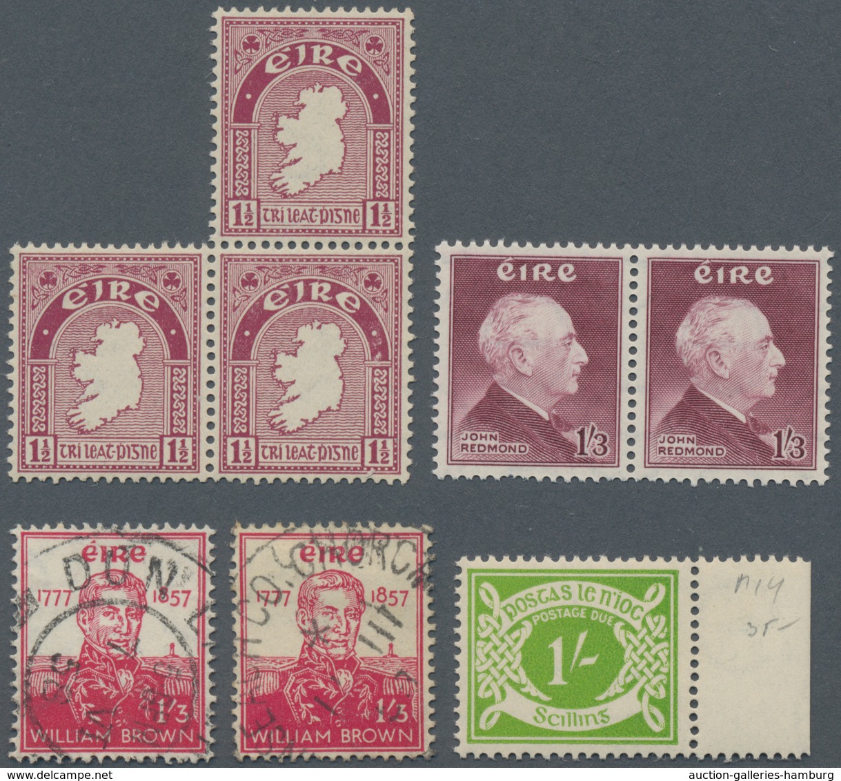 Irland: 1922-1990's, Accumulation Of Hundreds Of Stamps On Stock-pages And In A Paper Bag, Mint And - Briefe U. Dokumente