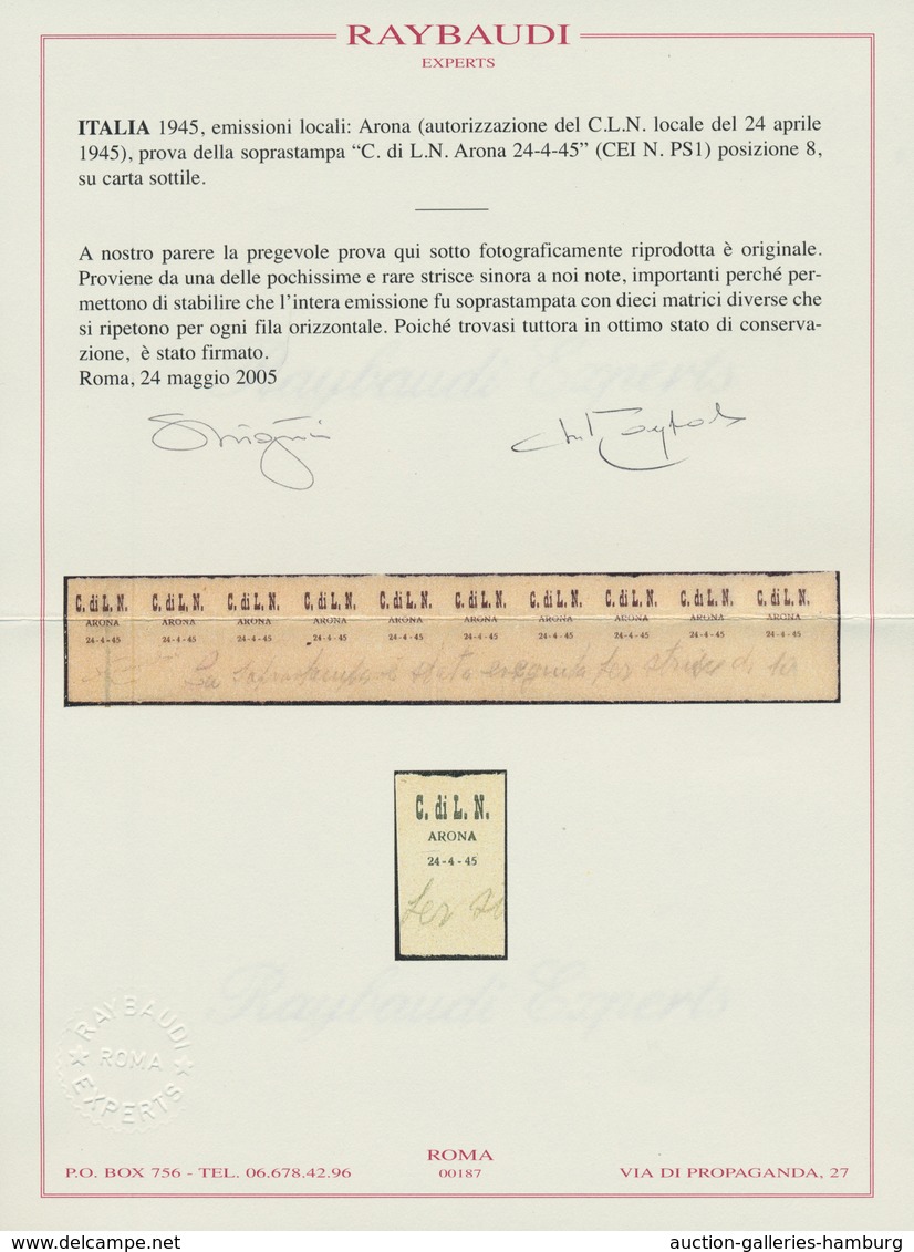 Italien: 1944-45, 2REP. SOC. ITALIANA ISSUES" assembling of high value stamps and blocks, Air mail i