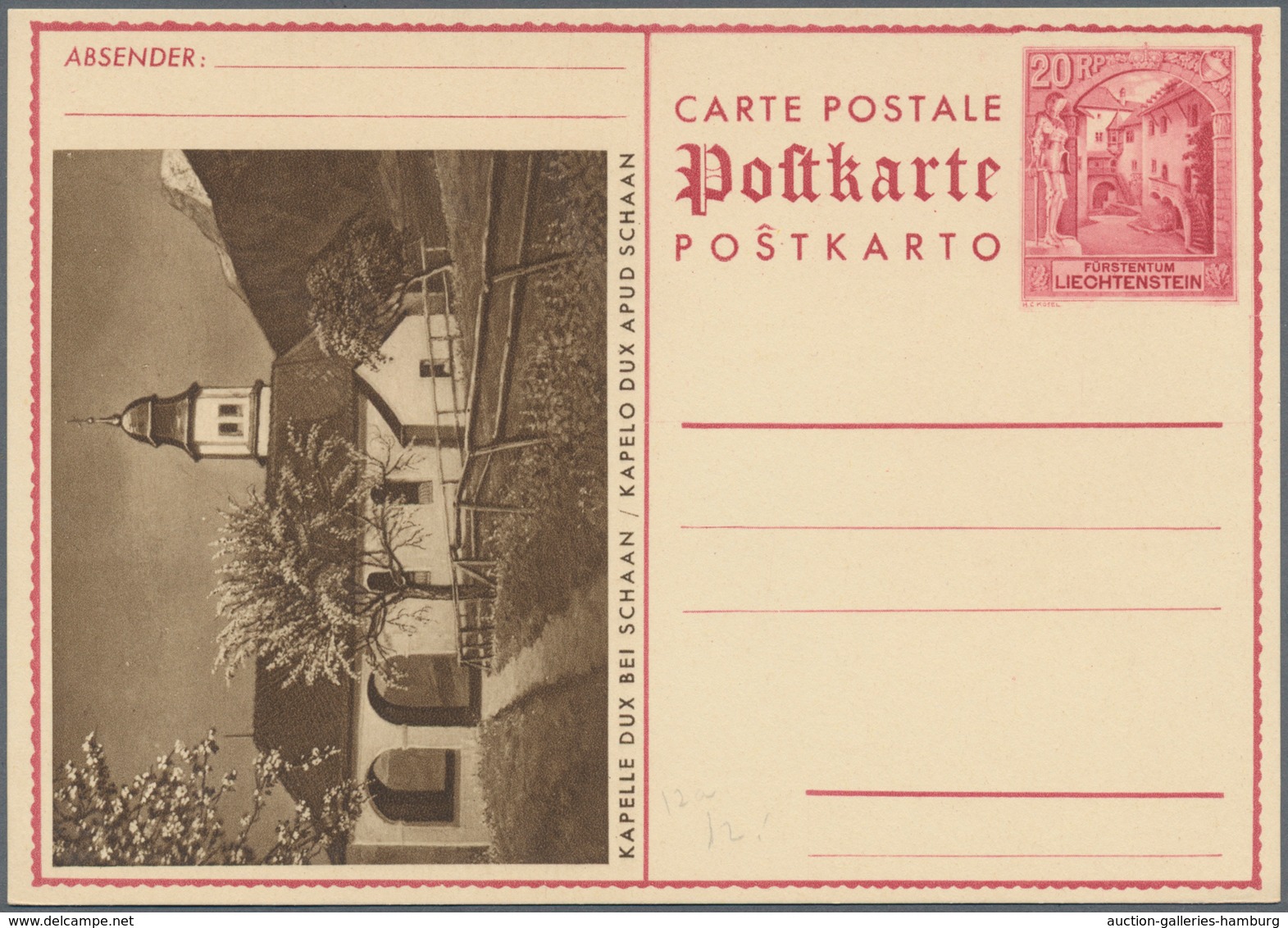 Liechtenstein - Ganzsachen: 1921/1970 (ca.), Schöne Partie Von Ca. 150 Ganzsachenkarten, Dabei Frühe - Enteros Postales