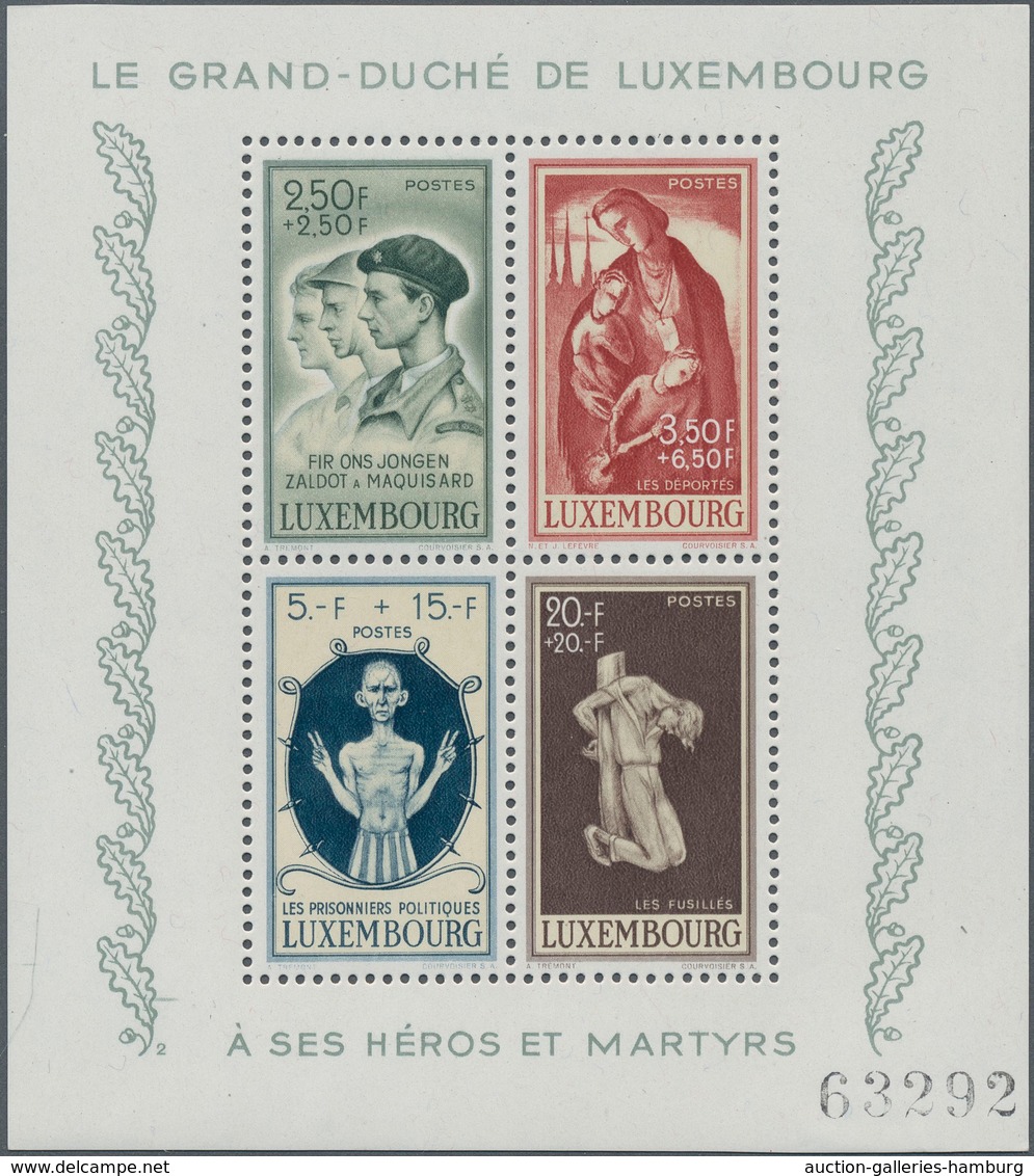 Luxemburg: 1939/1990, Duplicated Accumulation Of The MINIATURE SHEETS In Different Quantities Incl. - Other & Unclassified