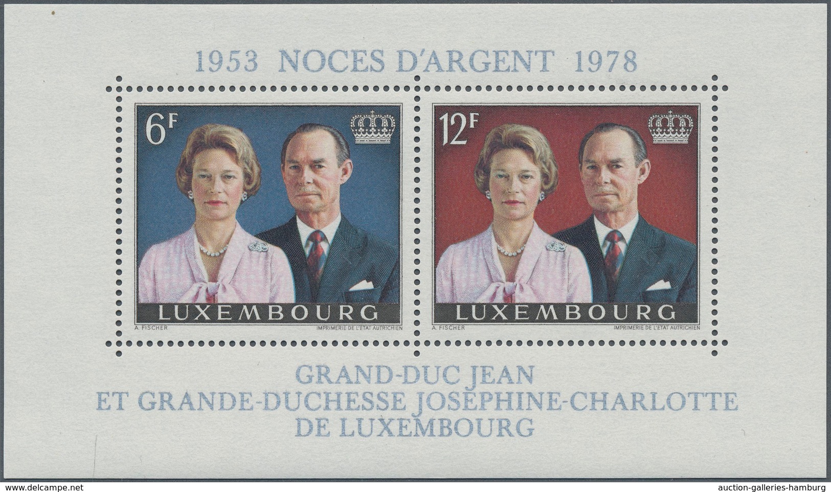 Luxemburg: 1939/1990, duplicated accumulation of the MINIATURE SHEETS in different quantities incl.