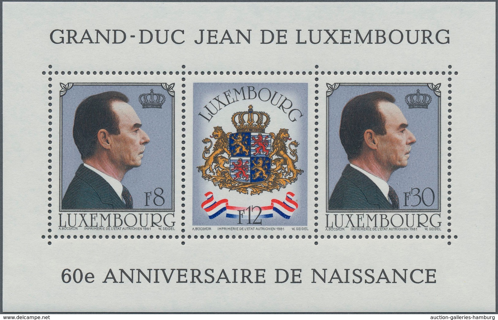 Luxemburg: 1939/1990, duplicated accumulation of the MINIATURE SHEETS in different quantities incl.