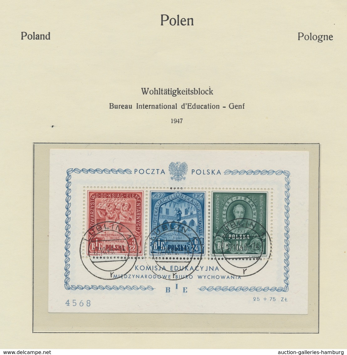 Polen: 1918-1969, überwiegend Gestempelte Sammlung In 2 Vordruckalben Mit Einigen Besseren Werten Wi - Otros & Sin Clasificación