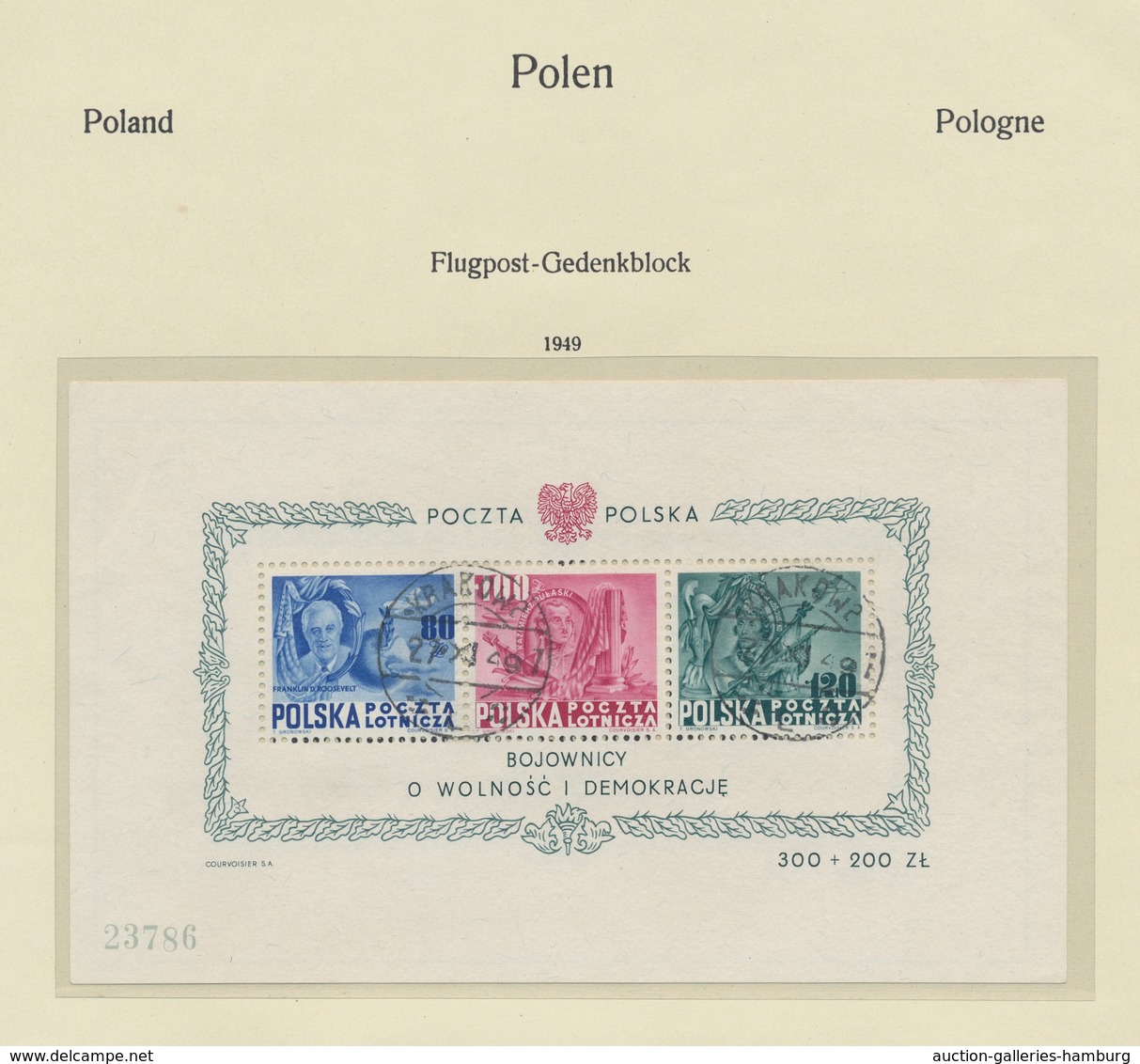 Polen: 1918-1969, überwiegend gestempelte Sammlung in 2 Vordruckalben mit einigen besseren Werten wi