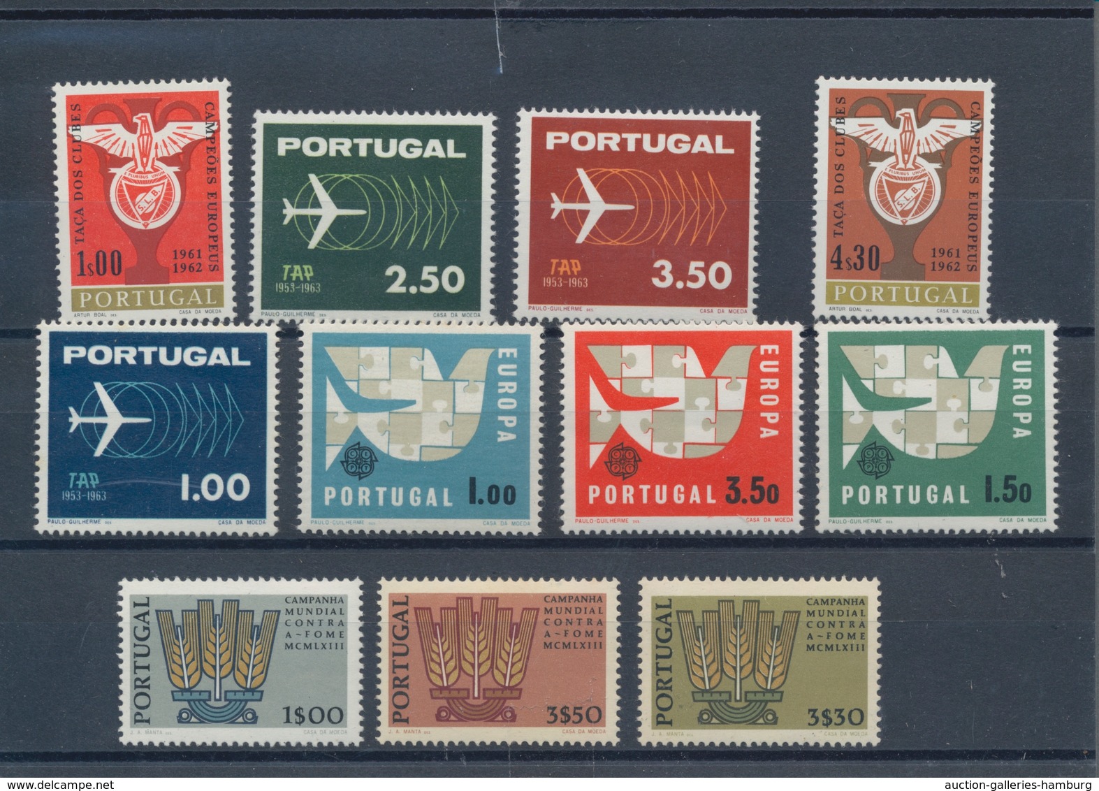 Portugal: 1963/1965, Sets Per 250 MNH. Every Year Set Is Separately Sorted On Small Stockcards. We C - Andere & Zonder Classificatie