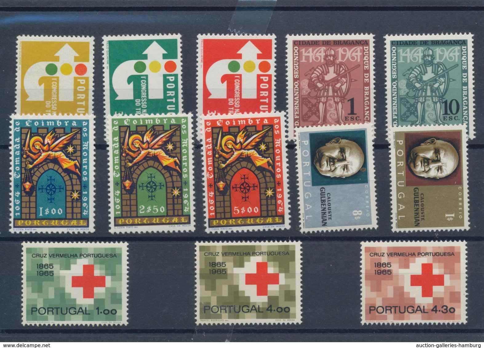 Portugal: 1963/1965, Sets Per 250 MNH. Every Year Set Is Separately Sorted On Small Stockcards. We C - Altri & Non Classificati