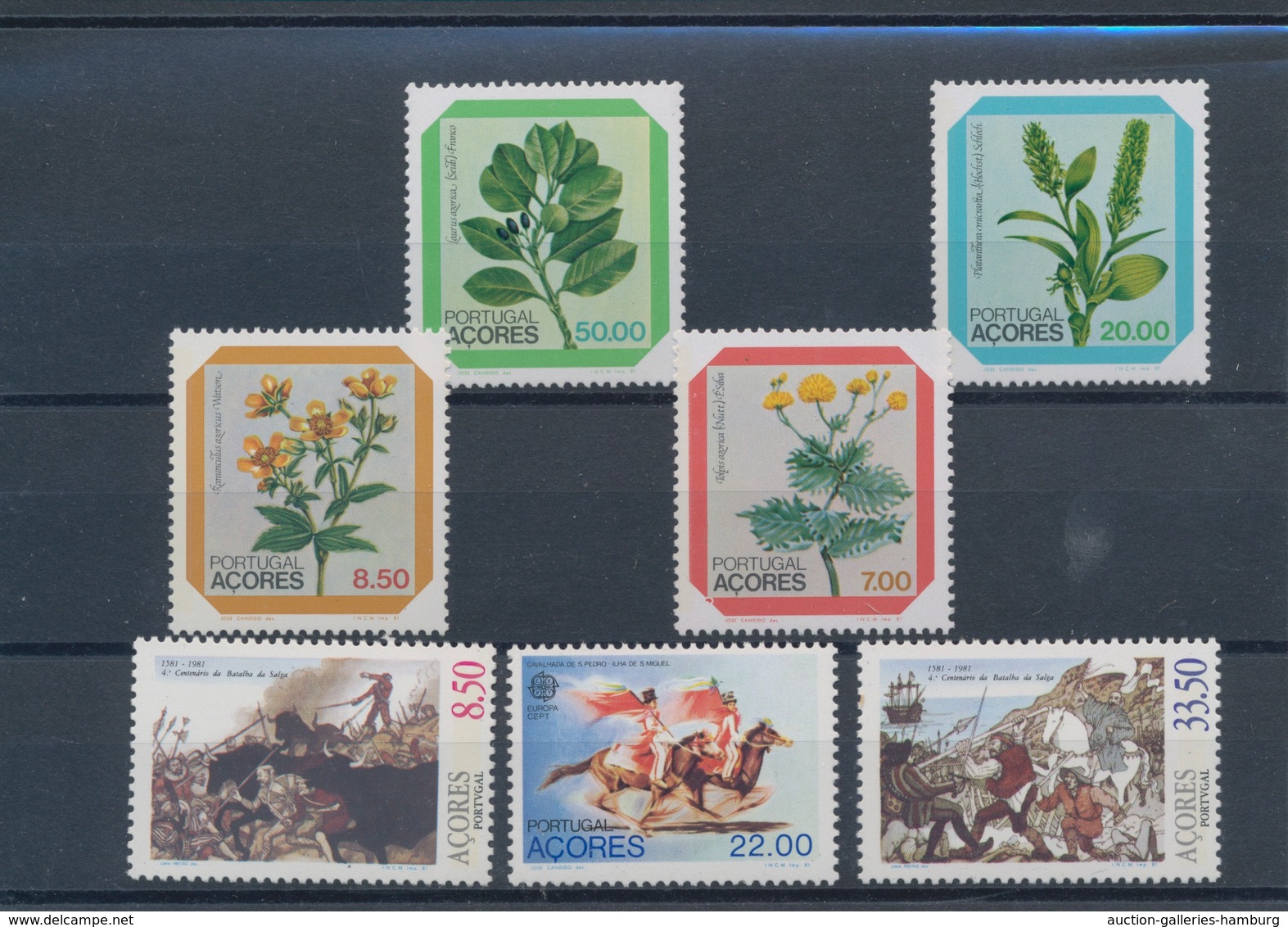 Portugal - Azoren: 1981, Sets MNH Without The Souvenir Sheet Per 700. Every Year Set Is Separately S - Azores
