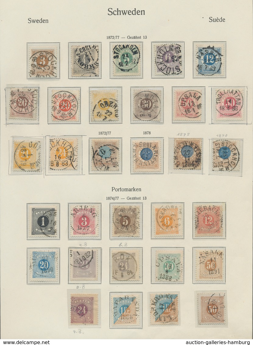 Schweden: 1855-2005, In This Condition Exceptional, Up To Two Values (number 84-85) Complete, Used C - Andere & Zonder Classificatie