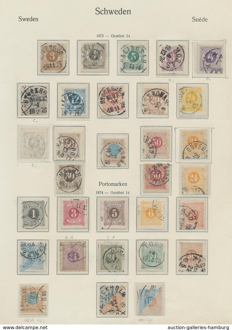 Schweden: 1855-2005, In This Condition Exceptional, Up To Two Values (number 84-85) Complete, Used C - Andere & Zonder Classificatie
