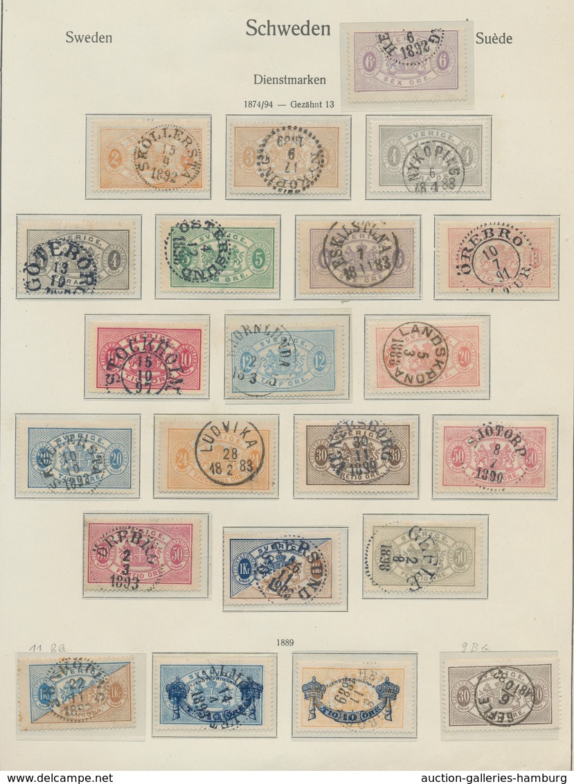 Schweden: 1855-2005, in this condition exceptional, up to two values (number 84-85) complete, used c