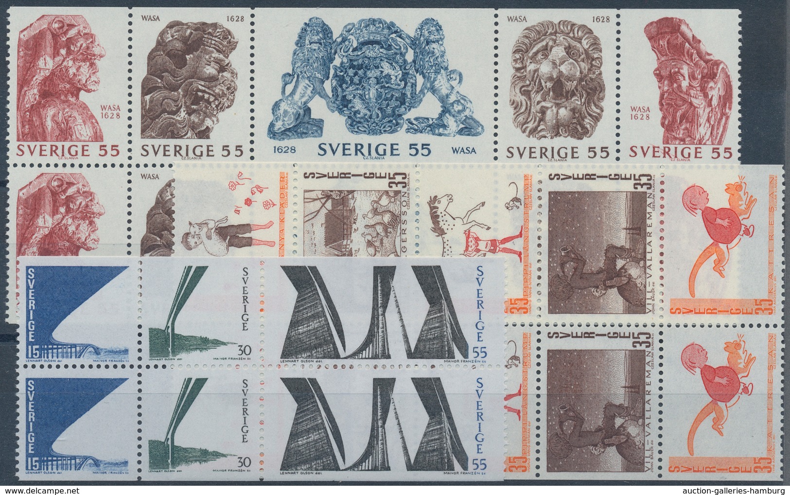 Schweden: 1960/1969, Mostly Complete Year Sets Mint Never Hinged, A Few Perforation Versions Of Defi - Andere & Zonder Classificatie