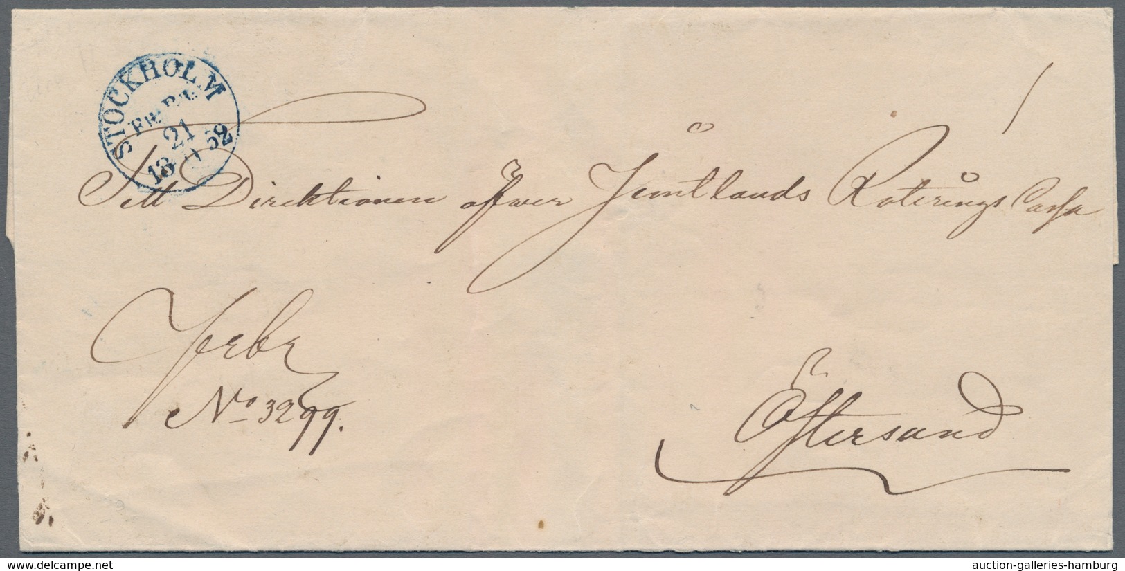 Schweden: 1830/1865, Four Pre Philatelic Respective Stampless Folded Letter Sheets As Well As One St - Otros & Sin Clasificación