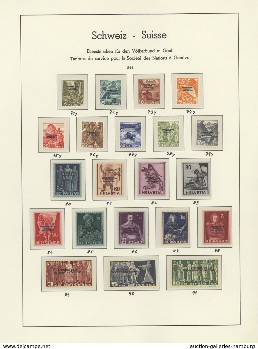 Schweiz - Internationale Organisationen: 1935/1999, Postfrische Und Teils Auch Ungebrauchte Sammlung - Otros & Sin Clasificación