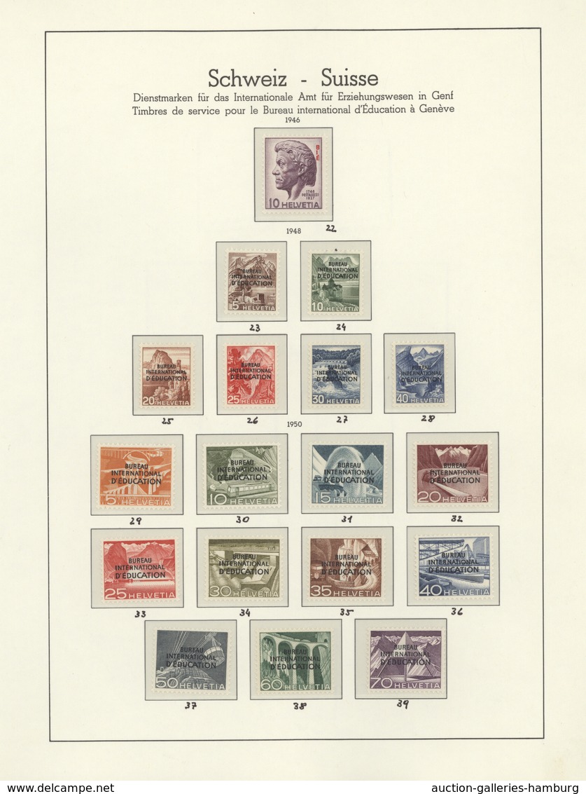 Schweiz - Internationale Organisationen: 1935/1999, Postfrische Und Teils Auch Ungebrauchte Sammlung - Sonstige & Ohne Zuordnung