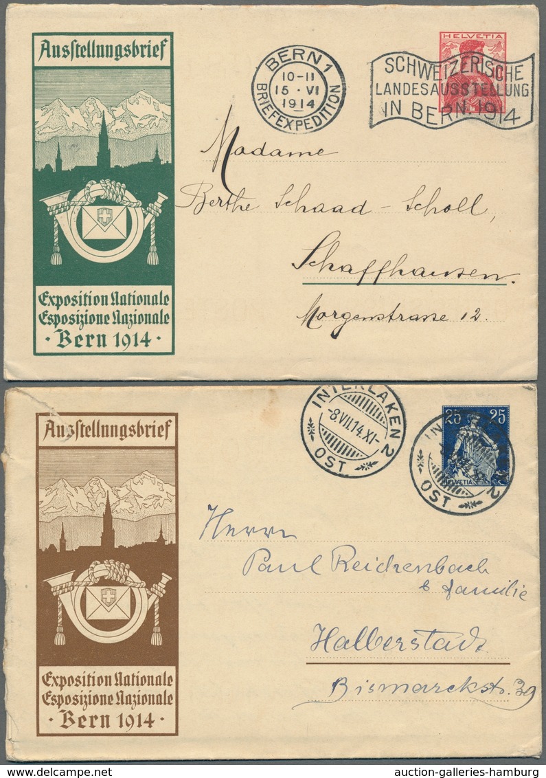 Schweiz - Ganzsachen: 1867-2003, Sammlung Von über 60 Gebrauchten Und Ungebrauchten Ganzsachenumschl - Enteros Postales