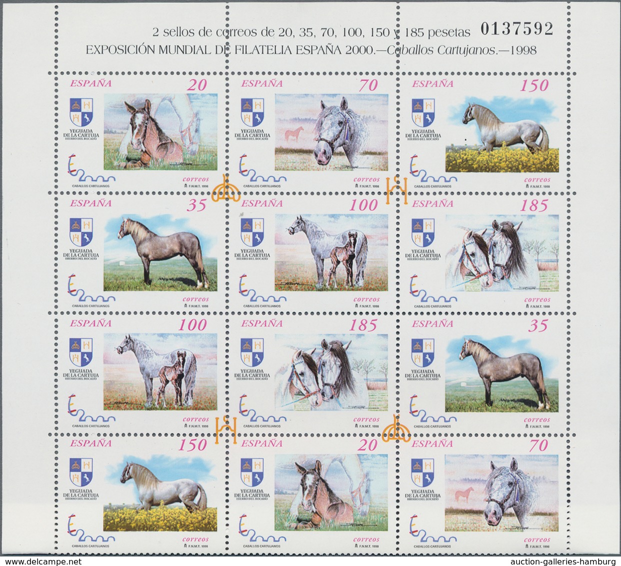Spanien: 1958/2000, Accumulation In A Small Box With Mostly MNH Stamps And Souvenir Sheets In Glassi - Covers & Documents
