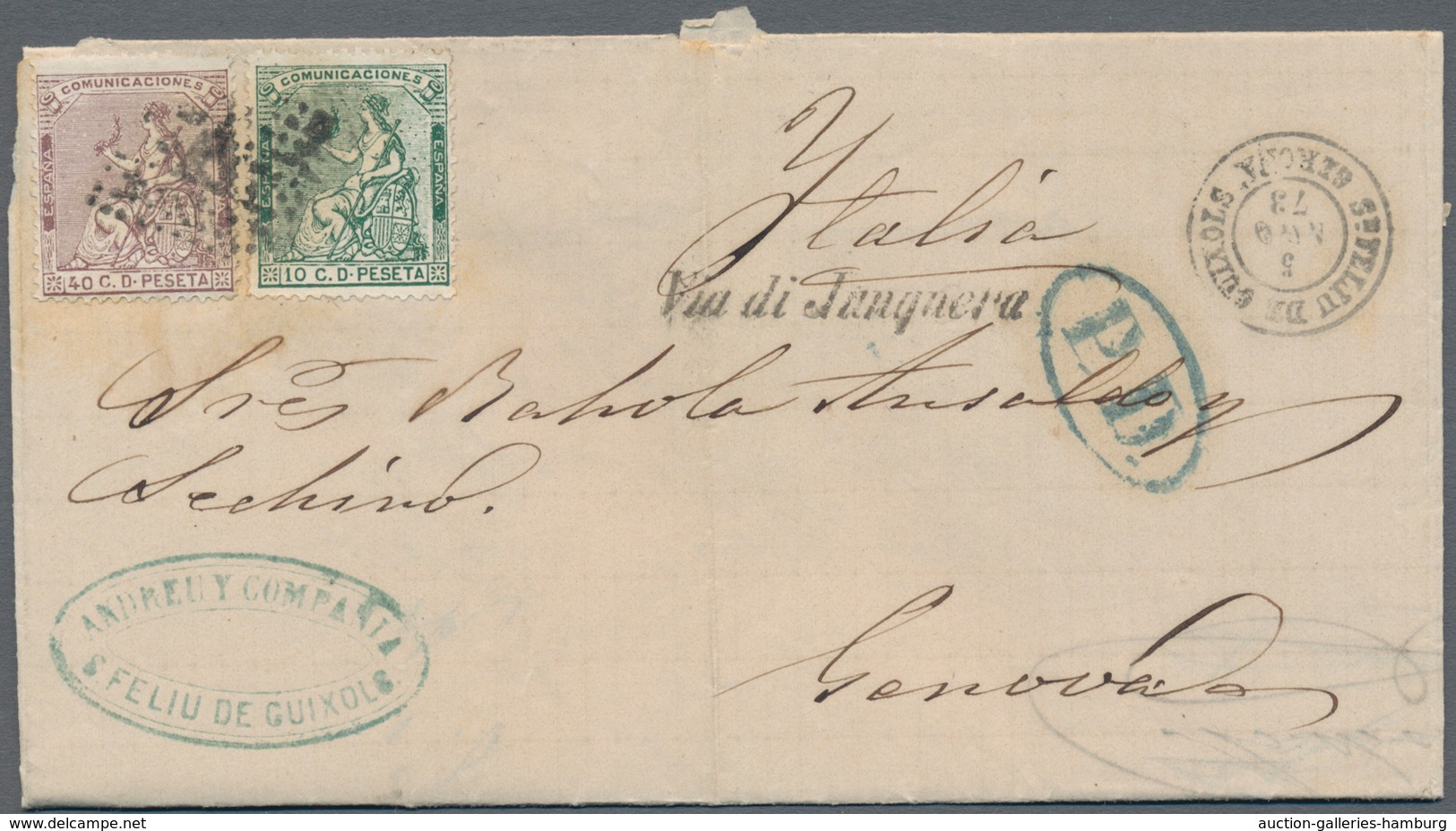 Spanien: 1868/1975 (ca.), Sophisticated Lot Of Ca. 110 Covers Sent From Different Spanish Locations, - Cartas & Documentos