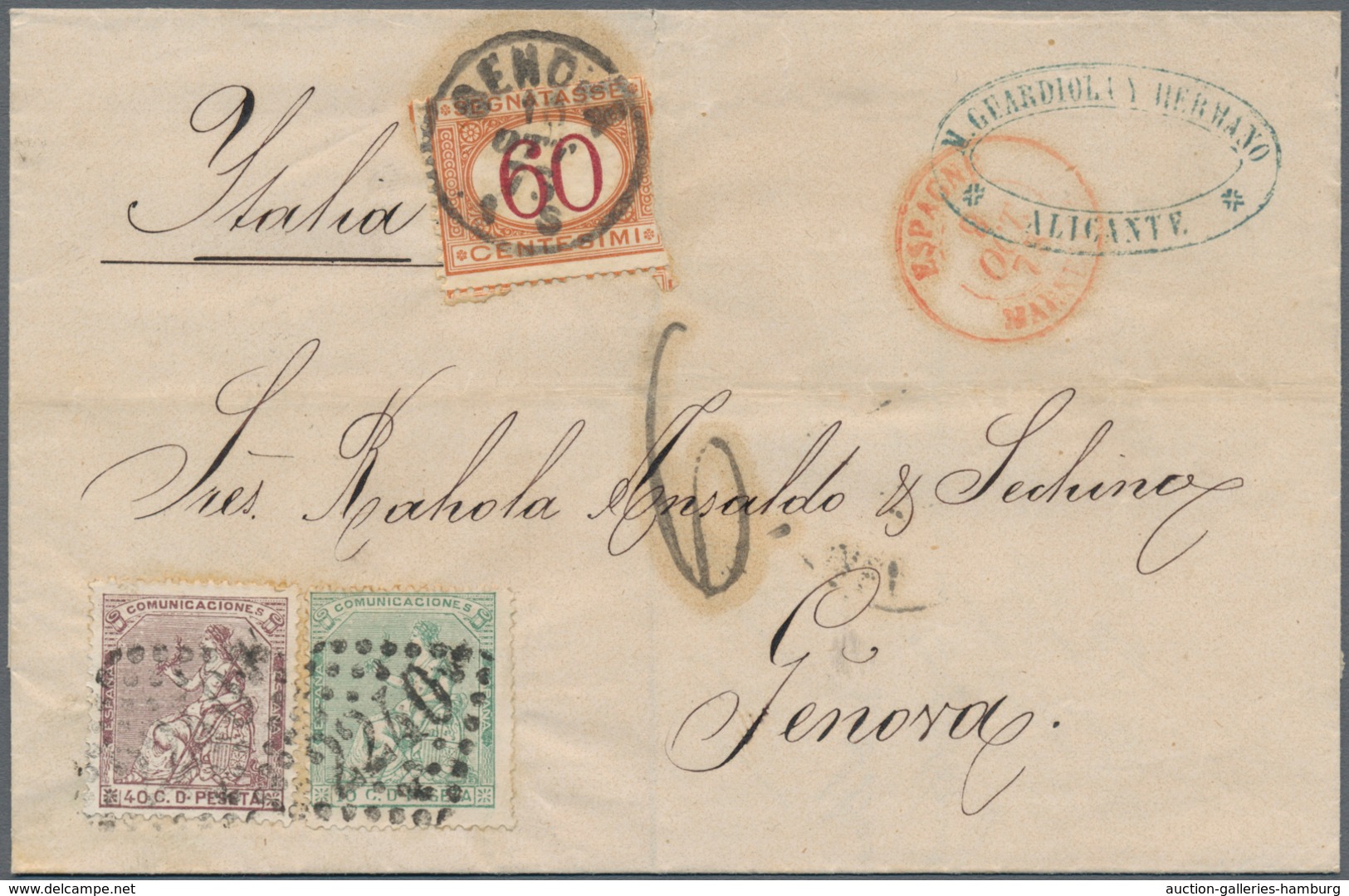 Spanien: 1868/1975 (ca.), Sophisticated Lot Of Ca. 110 Covers Sent From Different Spanish Locations, - Brieven En Documenten