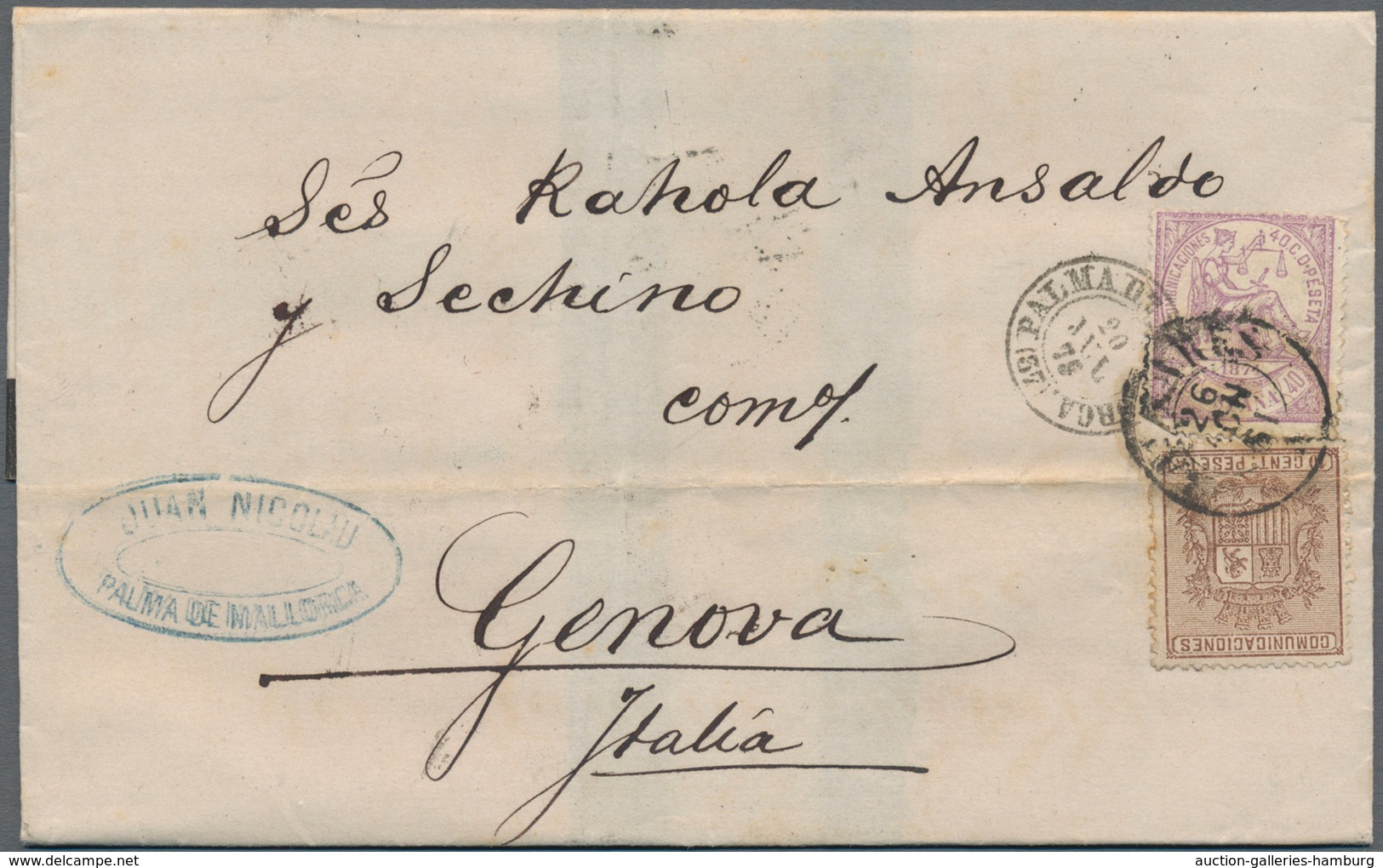 Spanien: 1868/1975 (ca.), Sophisticated Lot Of Ca. 110 Covers Sent From Different Spanish Locations, - Cartas & Documentos
