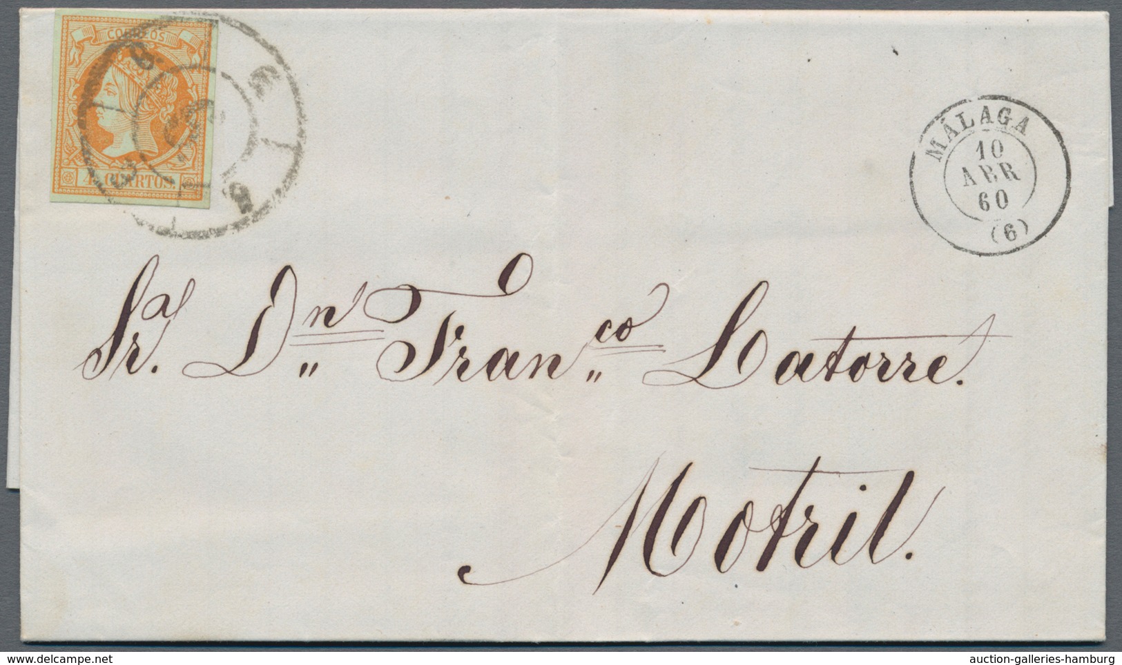 Spanien: 1857/1872, 24 Domestic Letters, All Franked And In Clean Condition. - Lettres & Documents