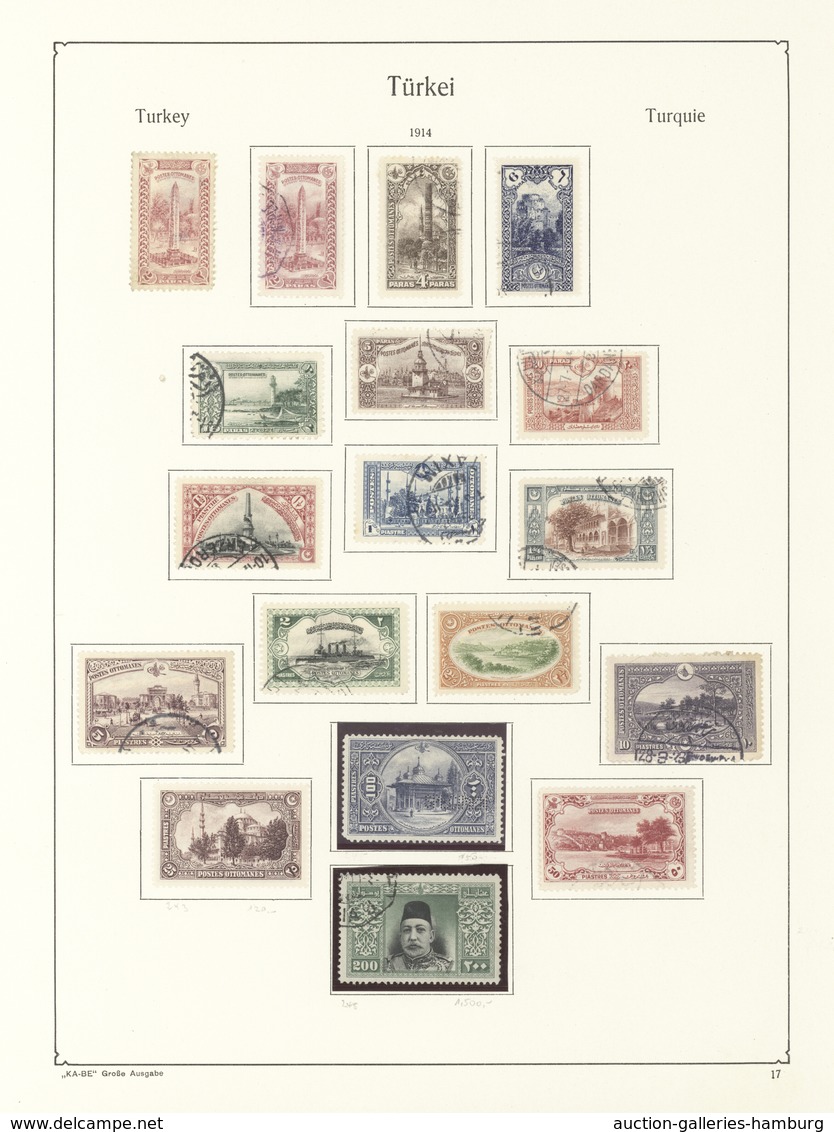 Türkei: 1863/1917, Mainly Used Collection On Ancient Album Pages, From 1st Issue All Four Values And - Neufs