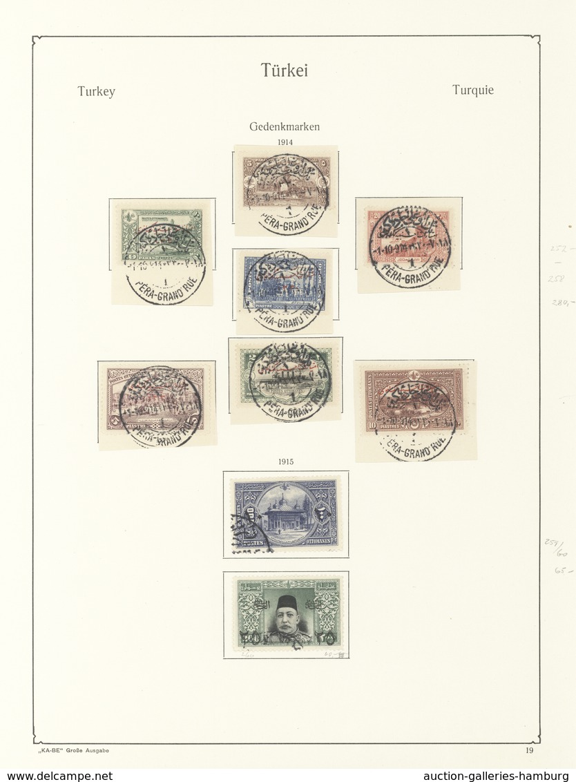 Türkei: 1863/1917, Mainly Used Collection On Ancient Album Pages, From 1st Issue All Four Values And - Neufs