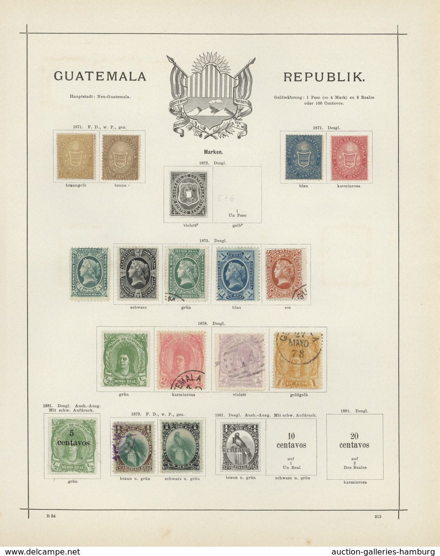 Mittel- Und Südamerika: MITTELAMERIKA, Nur Bis Ca. 1890, Schöne Sammlungen Der Gebiete Costa Rica, D - Autres - Amérique