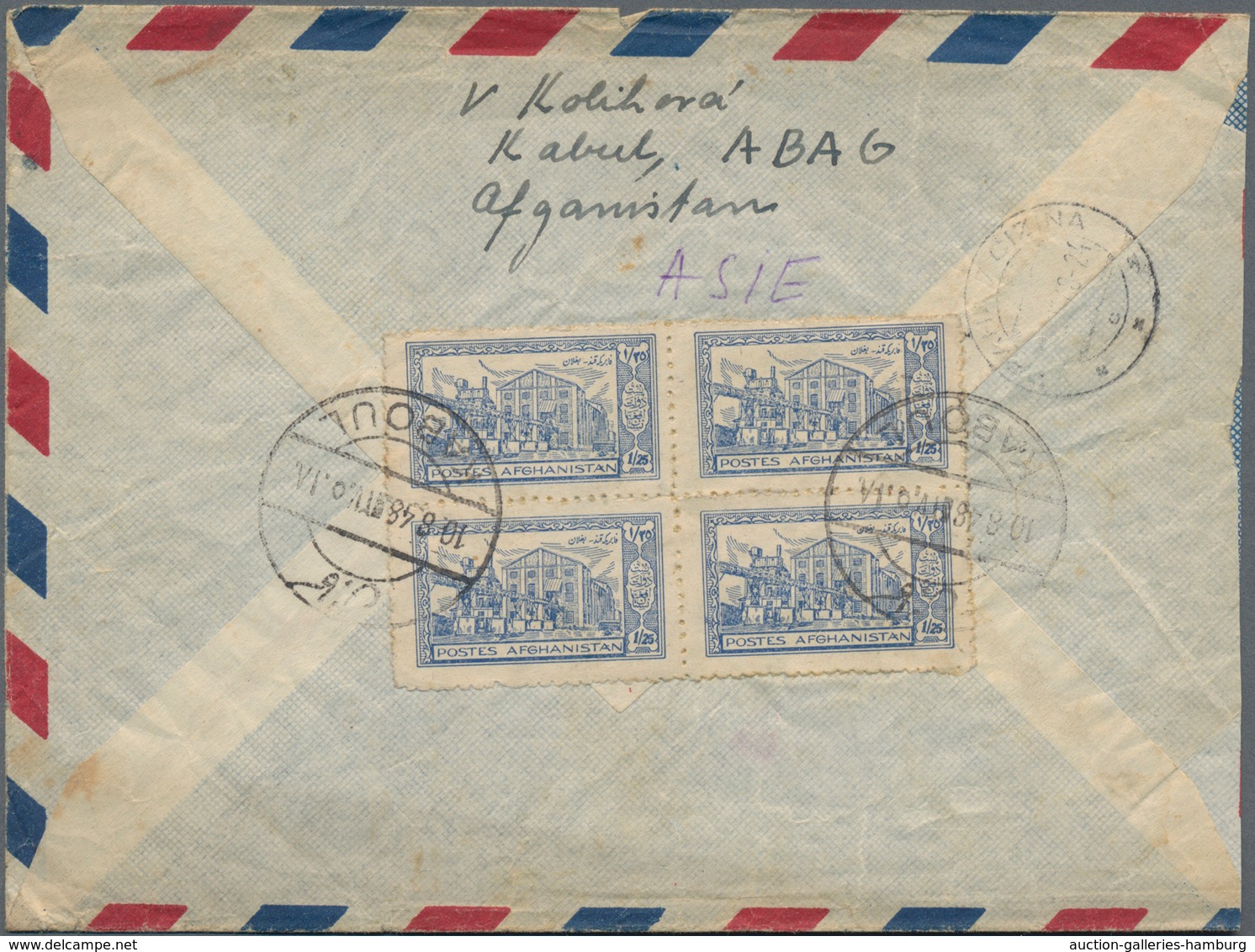 Afghanistan: 1928/1968, About 120 Covers Including A Great Deal Of Registered Airmail With Emphasis - Afghanistan