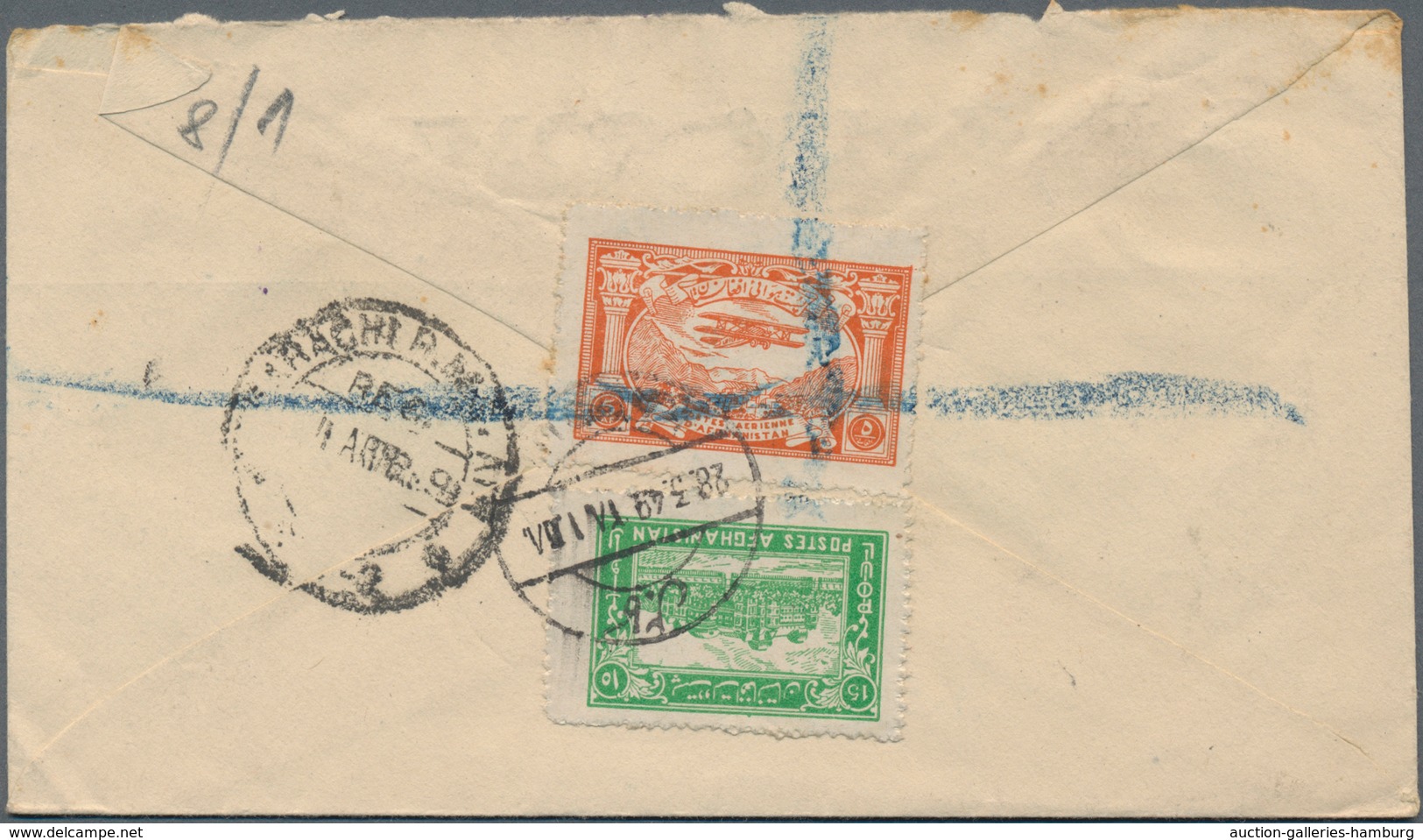 Afghanistan: 1928/1968, about 120 covers including a great deal of registered airmail with emphasis