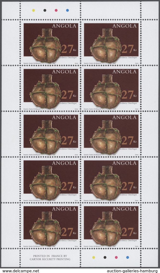 Angola: 2001/2005, Substantial Accumulation In A Box With Only Mint Never Hinged Stamps In Complete - Angola