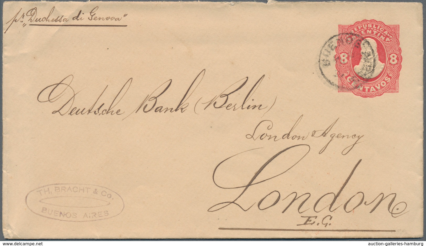 Argentinien: 1879-1900, Group Of 19 Interesting Covers And Postal Stationery Items To Europe Or Boli - Otros & Sin Clasificación