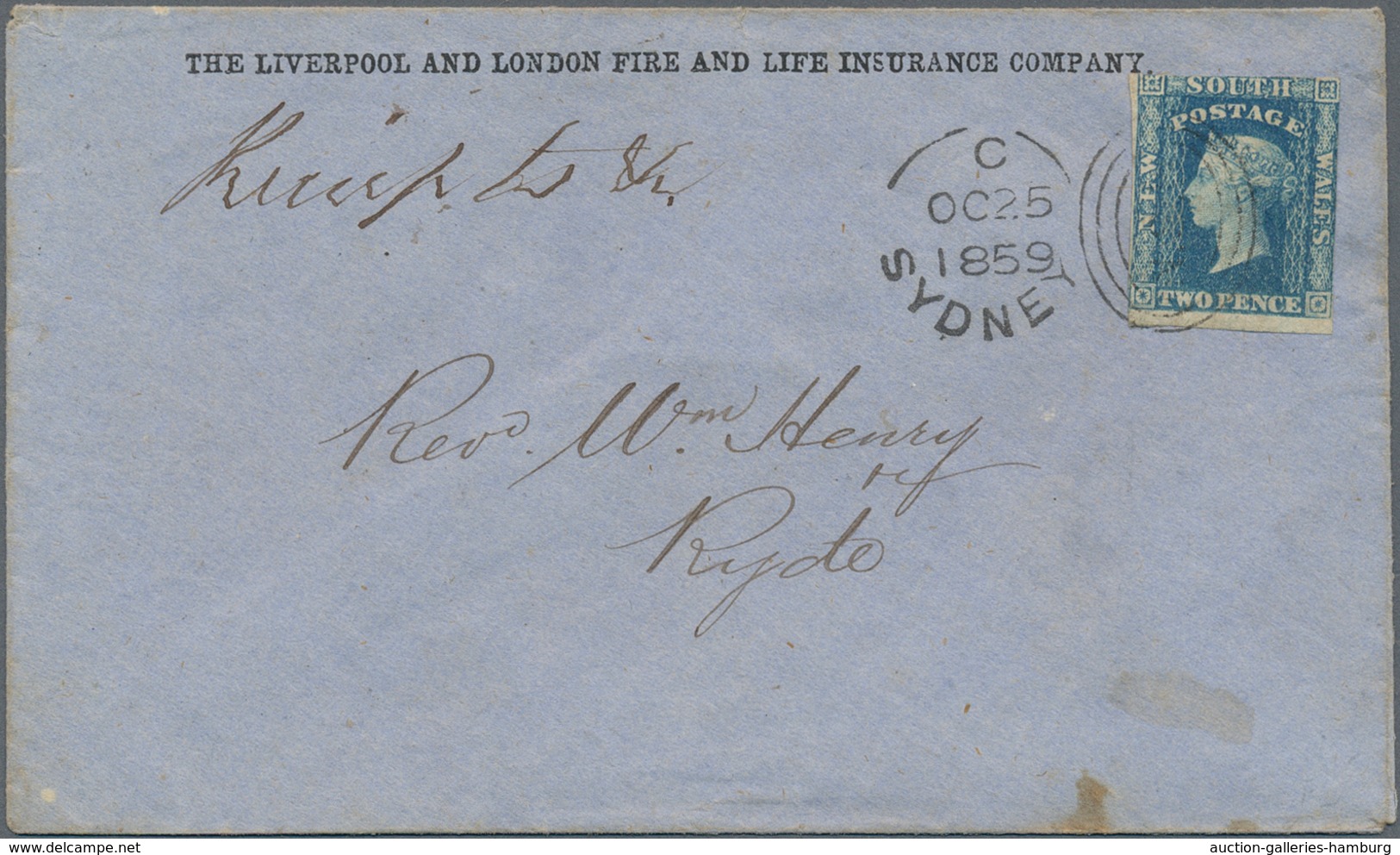 Neusüdwales: 1859/1912, Lot Of Four Covers With Sender's Imprints On Front, E.g. Typewriter Manufact - Cartas & Documentos