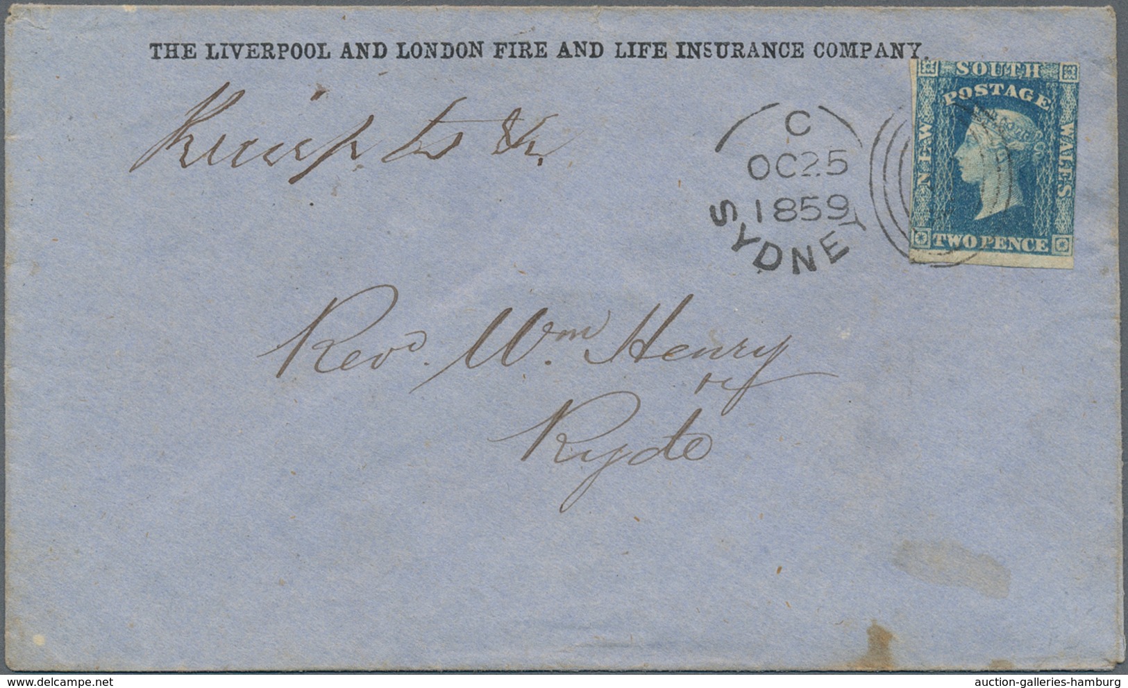 Neusüdwales: 1859/1912, Lot Of Four Covers With Sender's Imprints On Front, E.g. Typewriter Manufact - Lettres & Documents