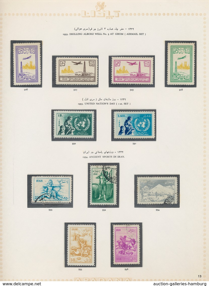 Iran: 1939/1970, Collection In An Iranian Apadana Hingeless Text Form Book, Obviously Complete. Some - Iran