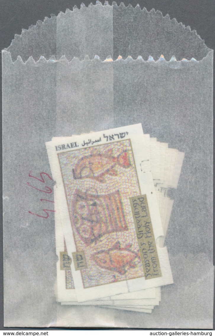 Israel: 1996/1998, Accumulation With Mainly MNH Stamps, Souvenir Sheets And Booklets, Some First Day - Used Stamps (with Tabs)