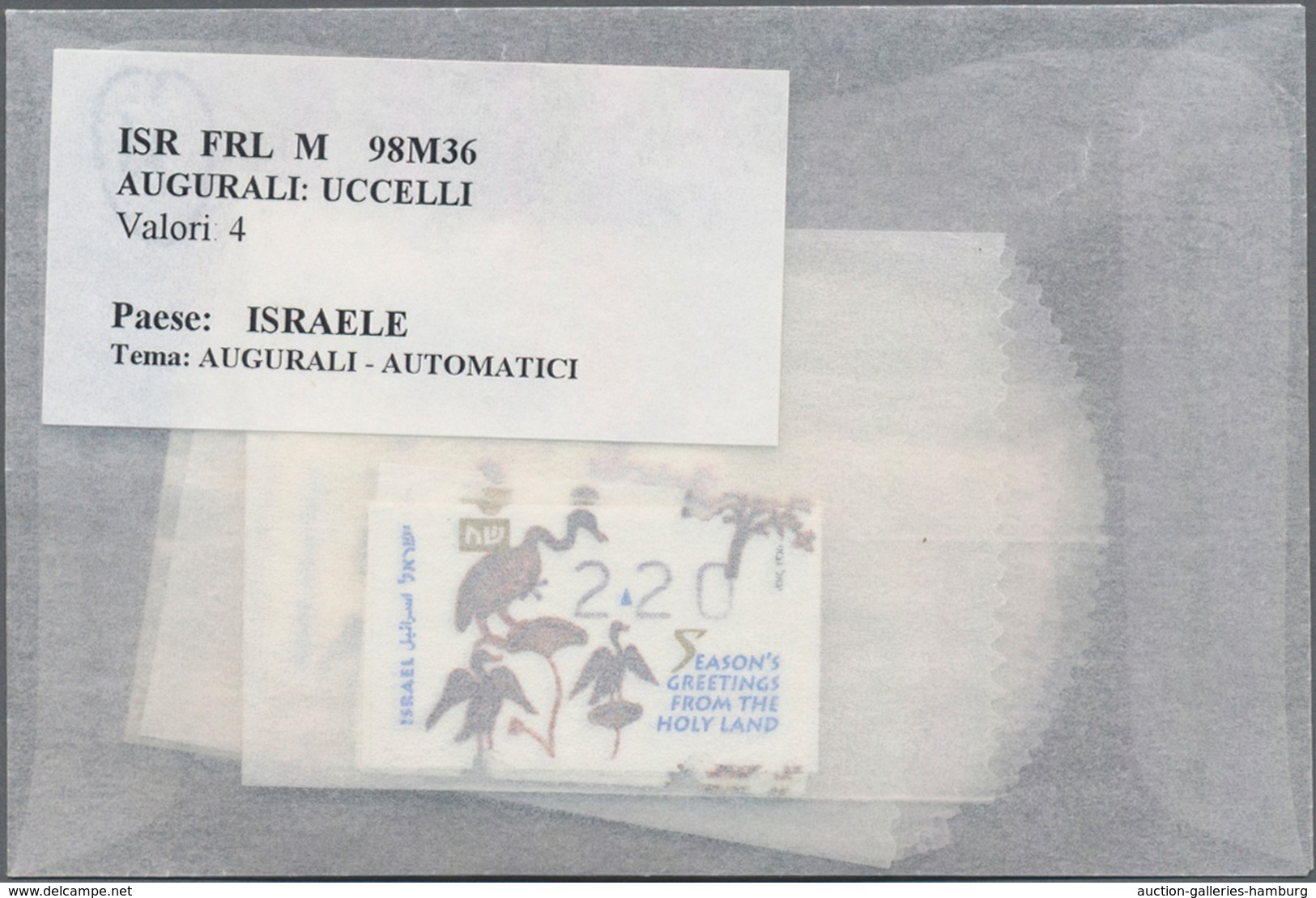 Israel: 1996/1998, accumulation with mainly MNH stamps, souvenir sheets and booklets, some first day