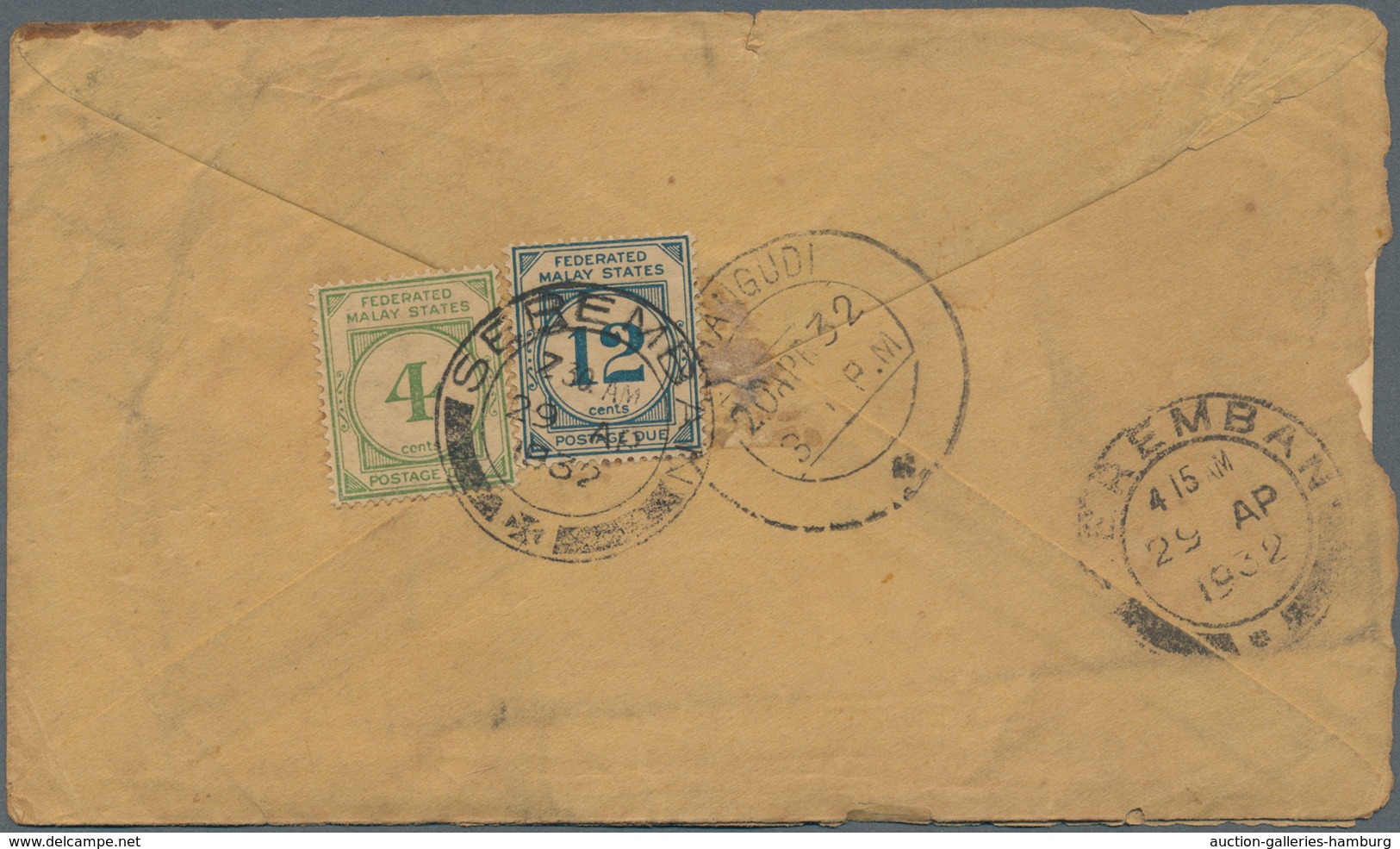 Malaiische Staaten: 1880's-1950's ca.: More than 500 covers, postcards and postal stationery items f